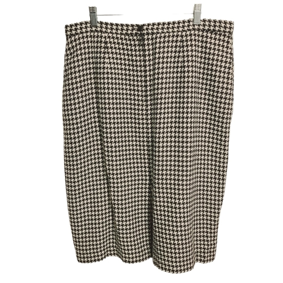Unbranded | Women's Vintage Houndstooth Printed Pencil Skirt (Size 18) - Picture 11 of 11